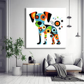 Jack Russell - painting by numbers in the style of Joan Miró